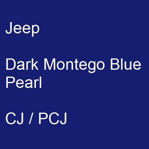 Jeep, Dark Montego Blue Pearl, CJ / PCJ.